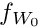 $ f_{{W}_{0}} $